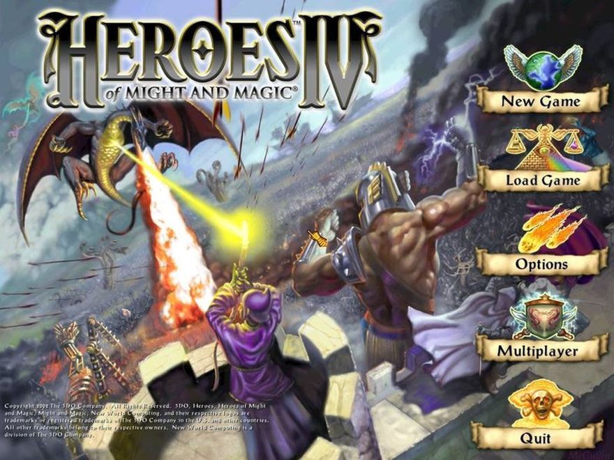 Heroes of Might and Magic 4 Постер