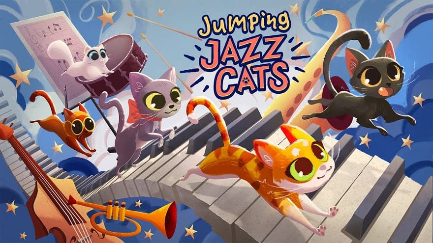 Jumping Jazz Cats Постер
