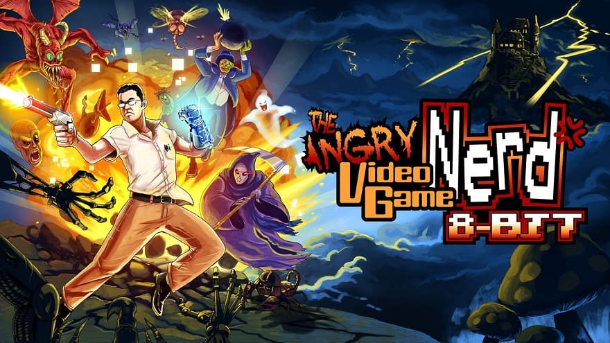 Angry Video Game Nerd 8-bit Постер