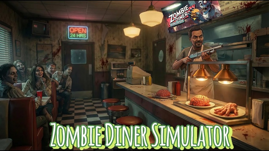 Zombie Diner Simulator Постер