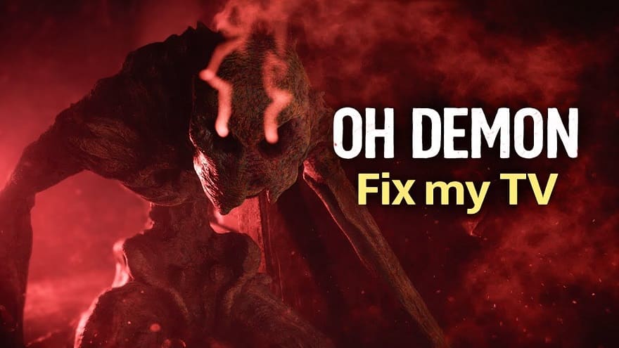 OH DEMON! Fix my TV Постер