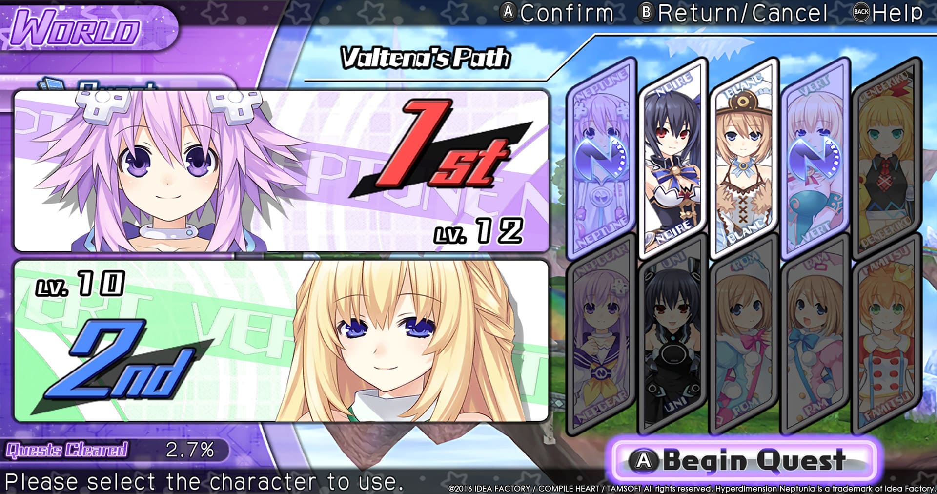 Hyperdimension neptunia u action unleashed обзор