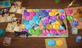 Скриншот 3 игры Quilts and Cats of Calico