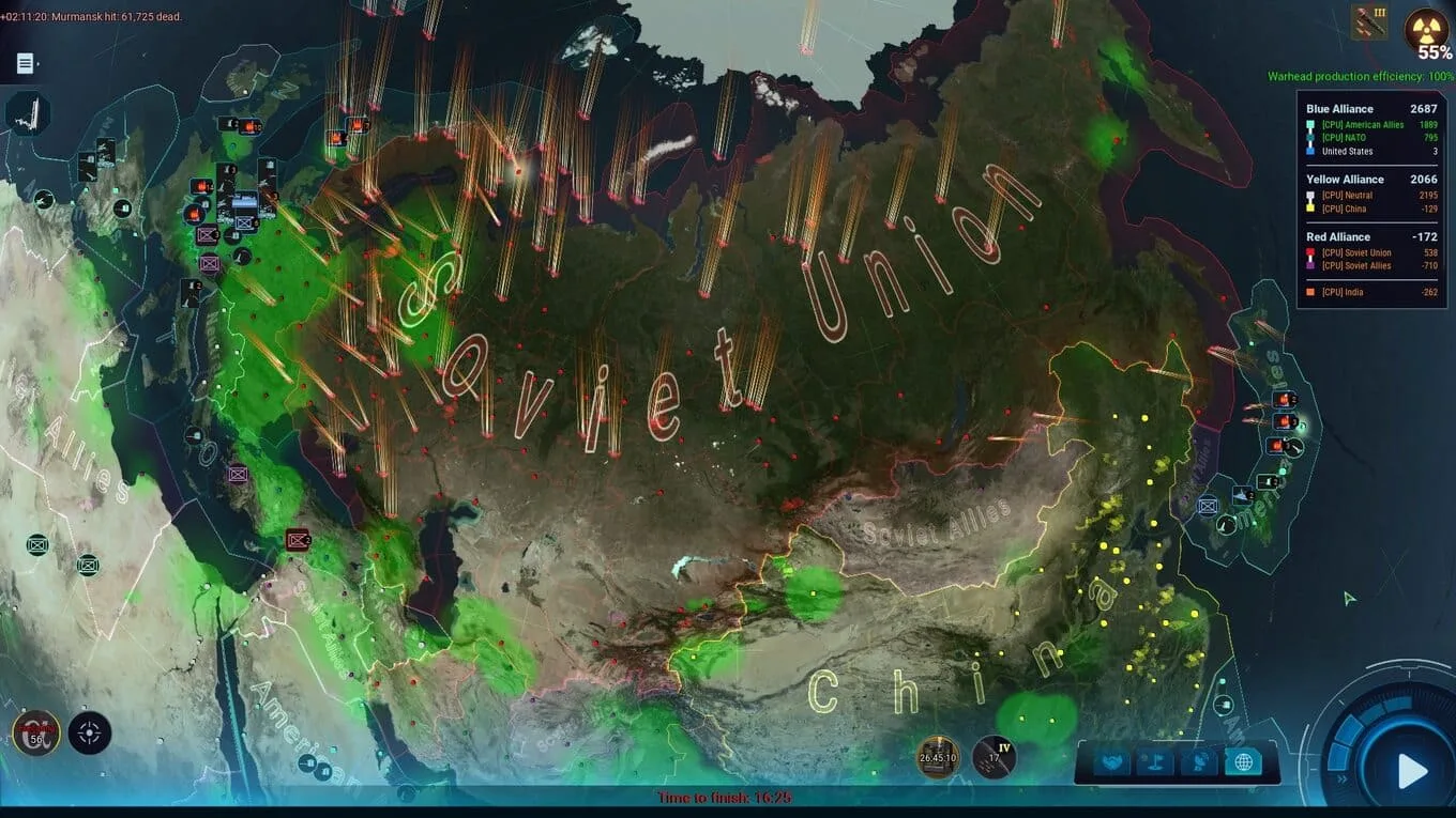 ICBM: Escalation по сети - скриншот
