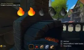 Скриншот 1 игры Heat 'n Hit: The Blacksmith Simulator