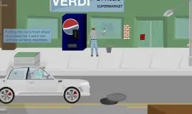 Скриншот 3 игры Happy Wheels по сети