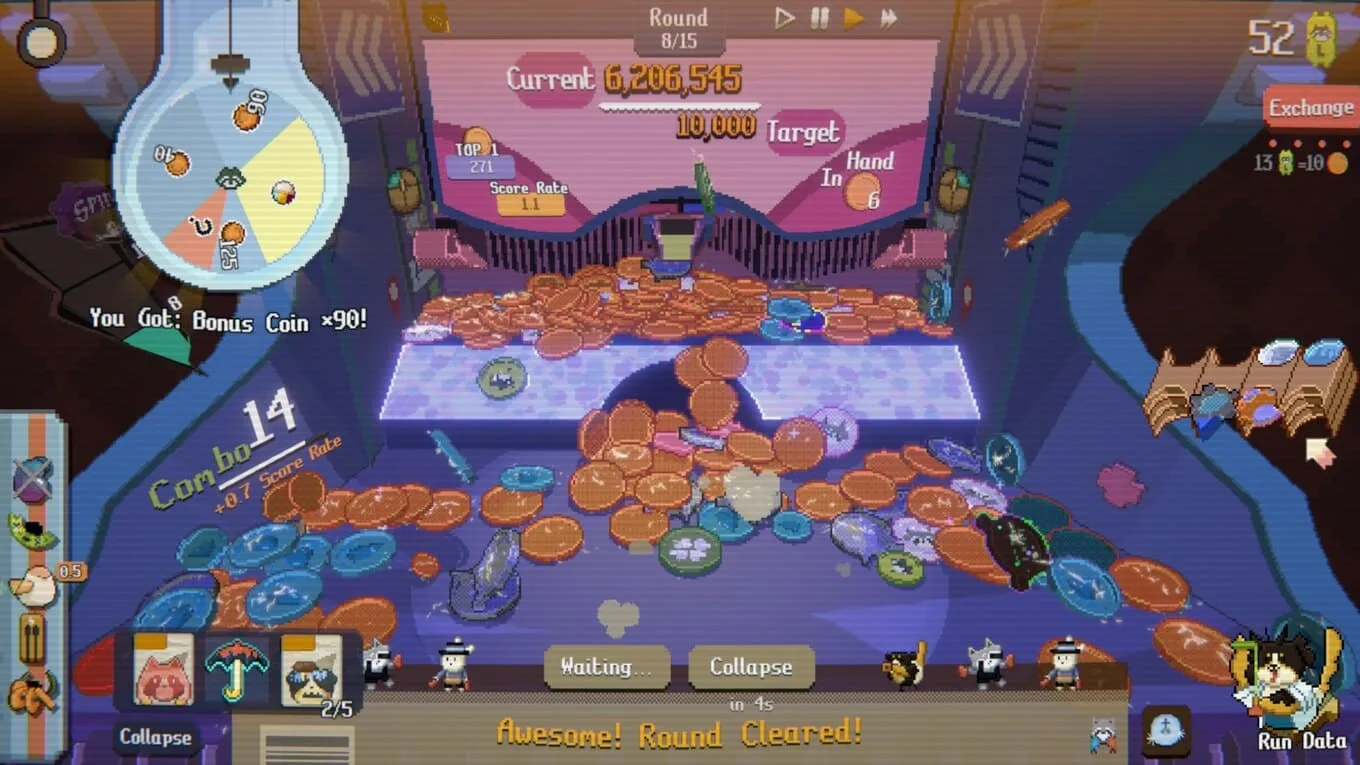 RACCOIN: Coin Pusher Roguelike - скриншот