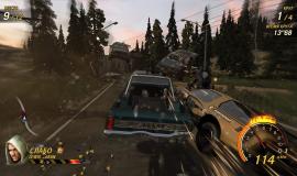 Кадр из игры FlatOut: Ultimate Carnage по сети