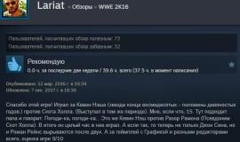 Рецензия на WWE 2K16 в Steam