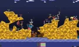 Worms Armageddon — скриншот геймплея