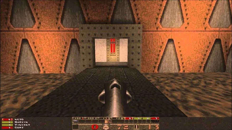 Quake по сети - скриншот