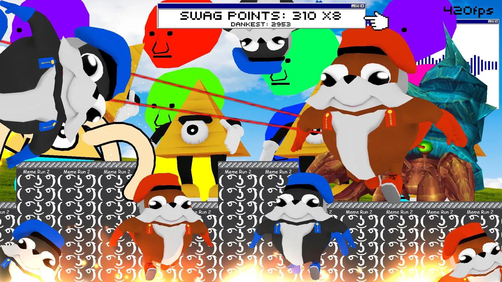 Meme Run 2 - скриншот