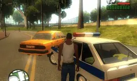 Скриншот 1 игры GTA San Andreas с русскими машинами