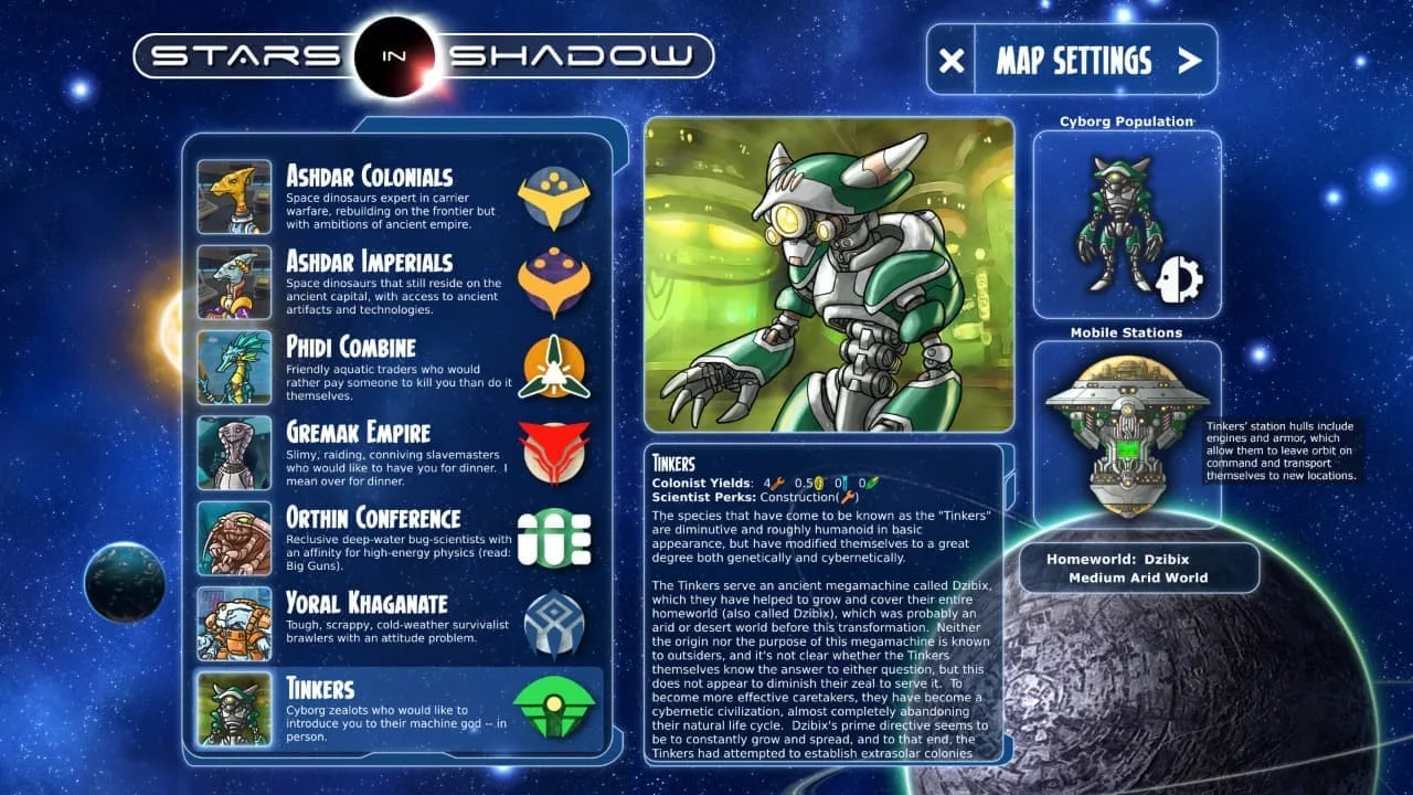 Stars in Shadow Legacies - скриншот