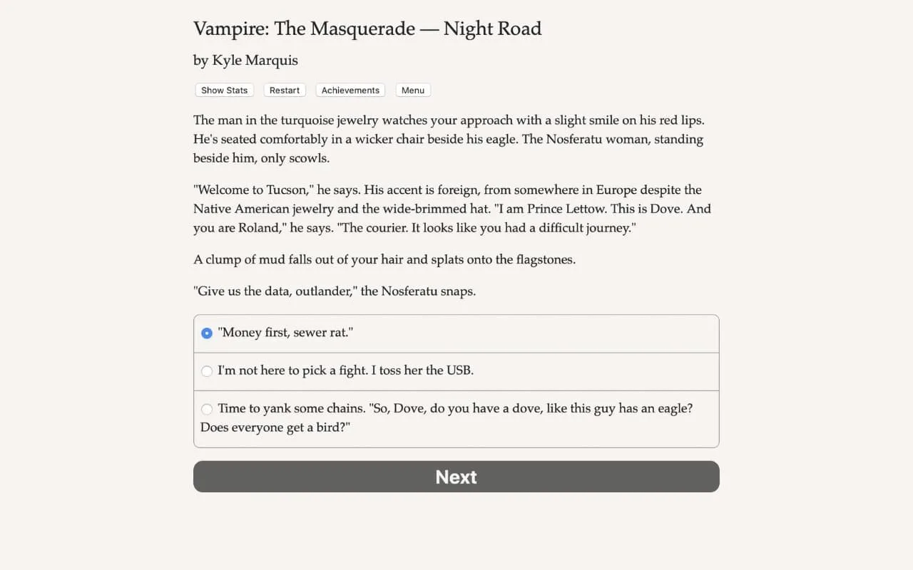 Vampire: The Masquerade - Night Road - скриншот