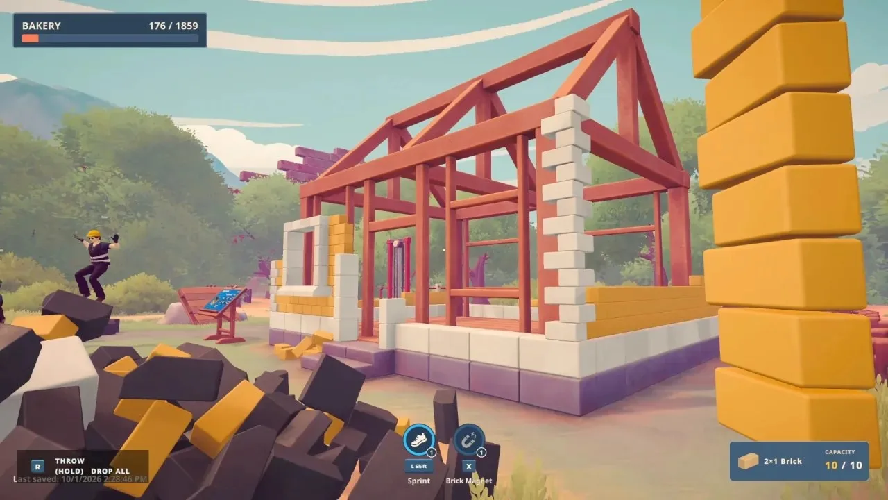 Brick by Brick: Tidy Up the Small Town! по сети - скриншот