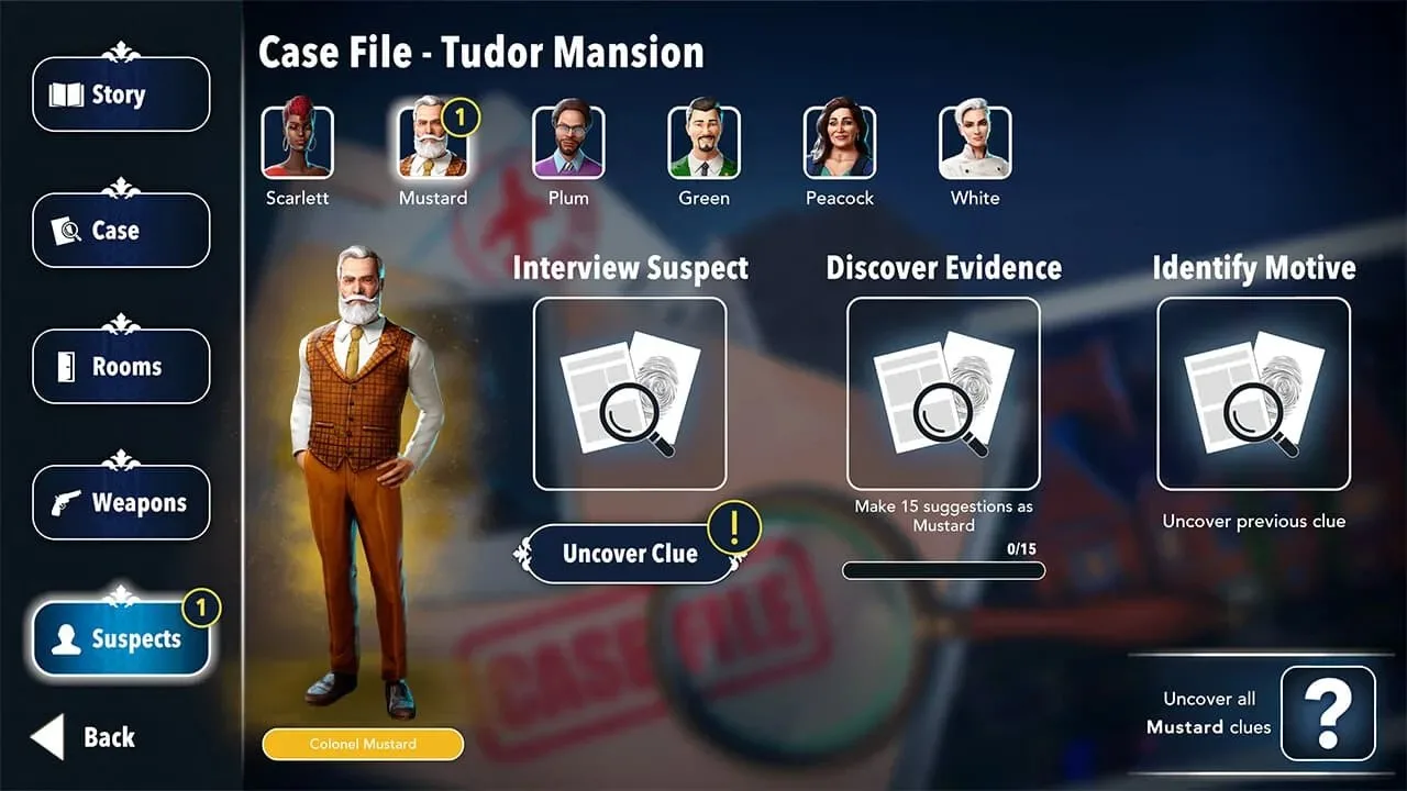Clue/Cluedo по сети - скриншот