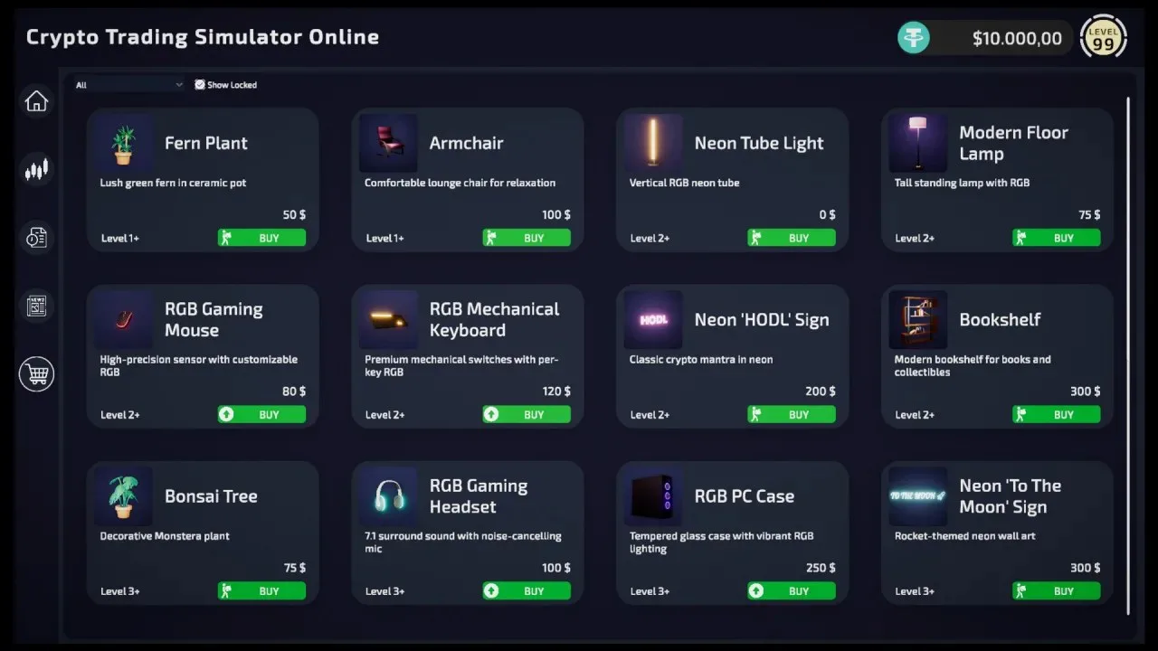 Crypto Trading Simulator - скриншот