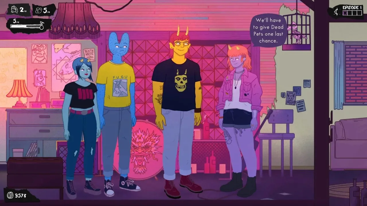 Dead Pets: A Punk Rock Slice of Life Sim - скриншот