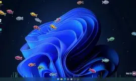 Скриншот 3 игры Desktop Fishes