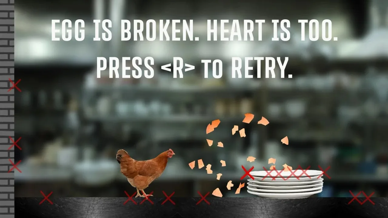 egg is broken. heart is too. - скриншот
