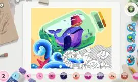 Скриншот 2 игры Gallery: Coloring book & decor