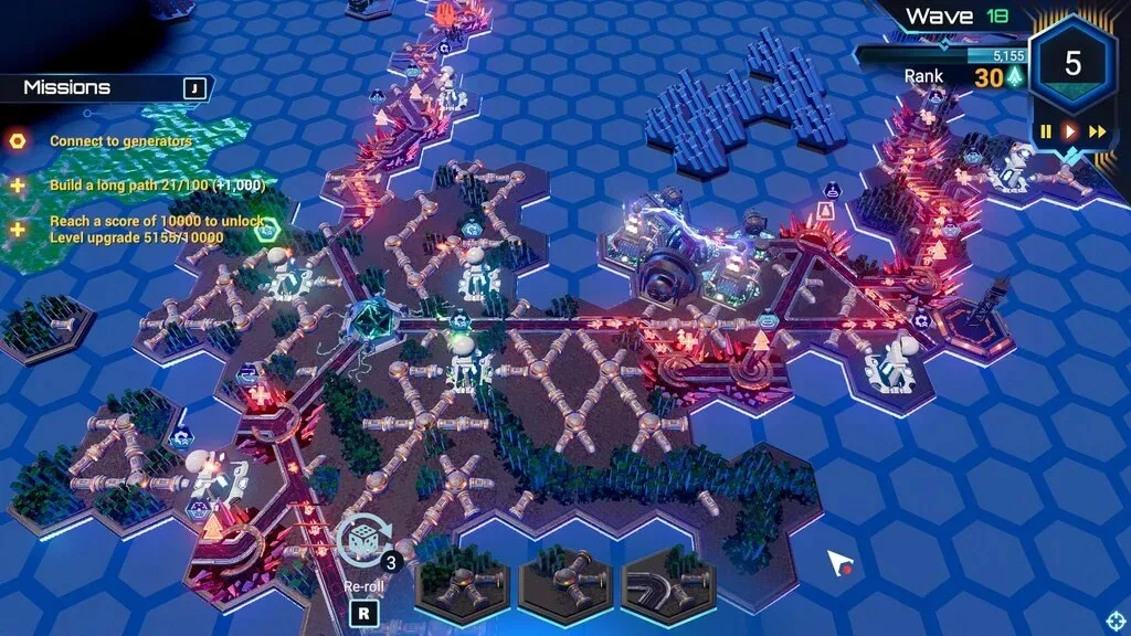 HexaScape: Cyber Defense - скриншот