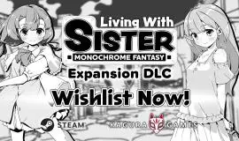 Скриншот 1 игры Living With Sister: Monochrome Fantasy