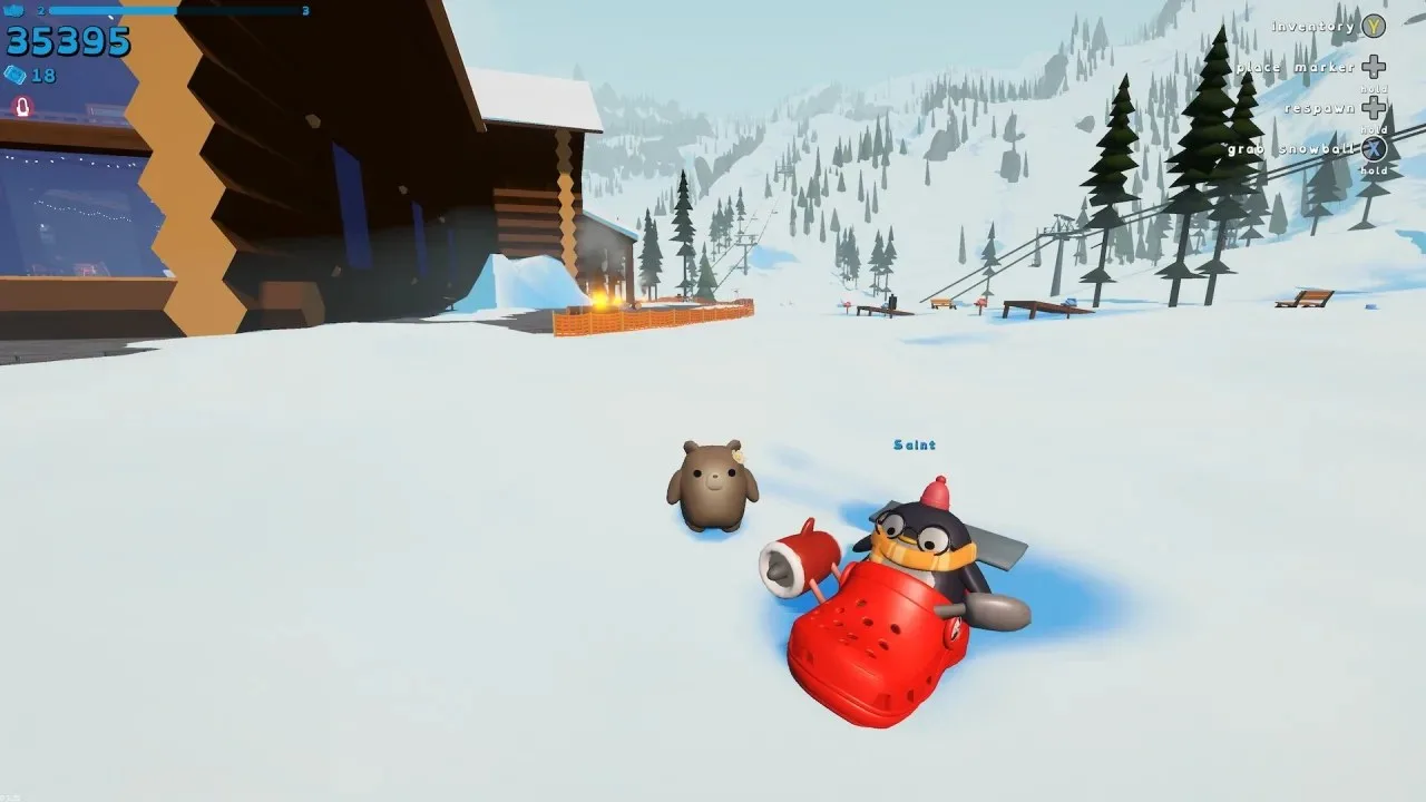 Sledding game - скриншот