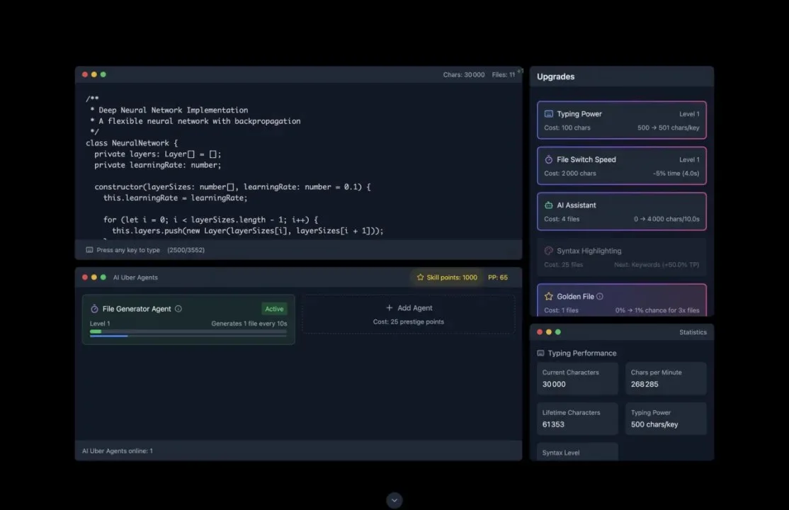 Yet Another Incremental Game (but this time about coding) - скриншот