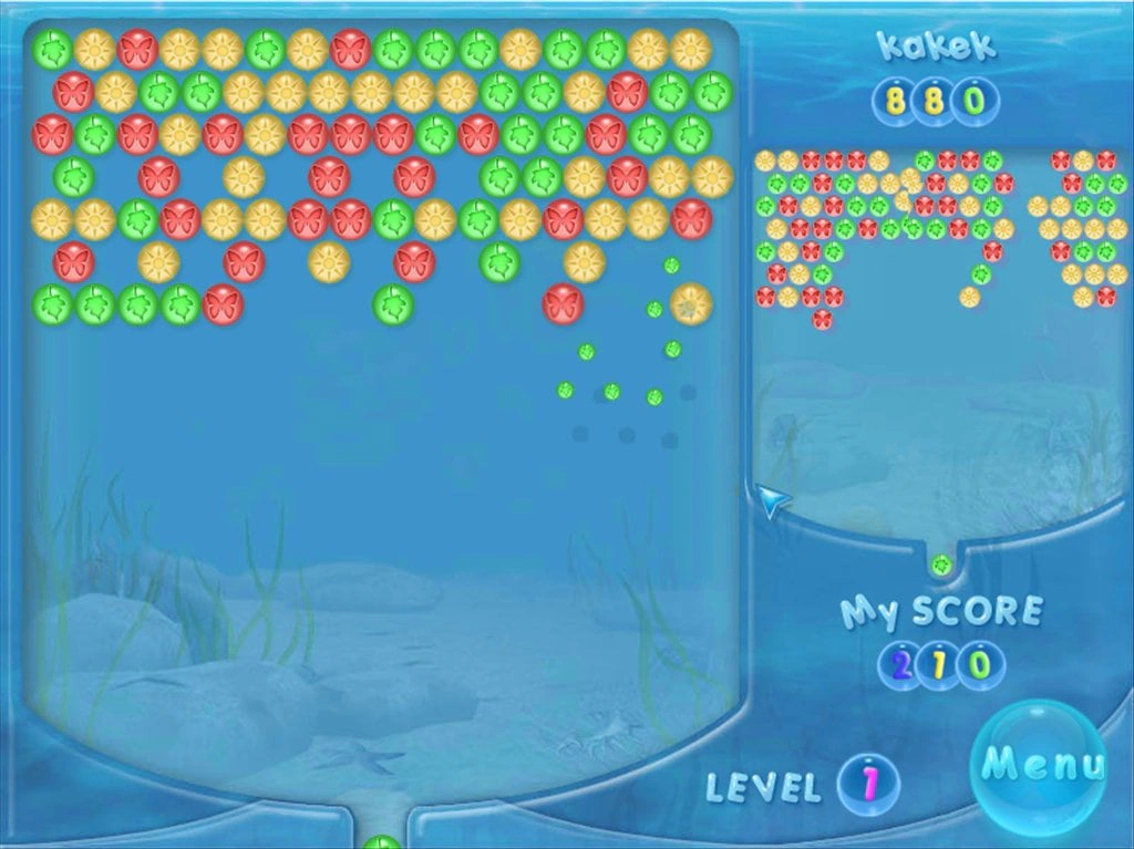 Скриншот 2 игры Bubble Shooter