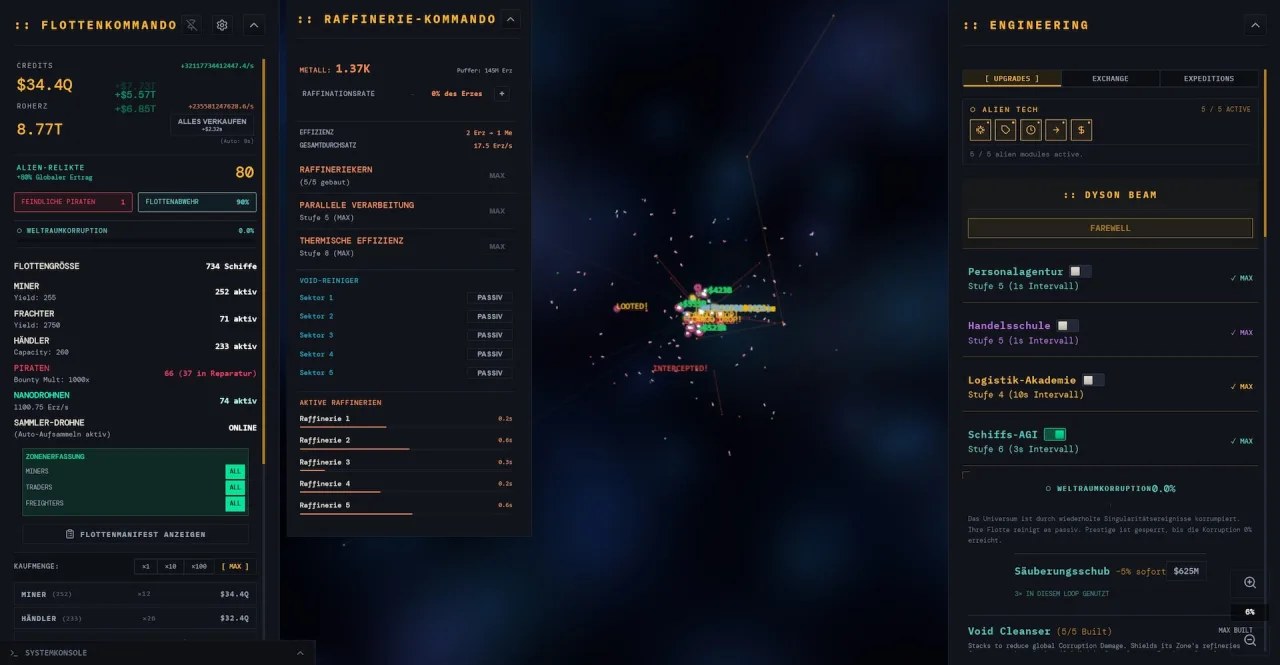 Desk Space: Idle Spacefleet clicker - скриншот