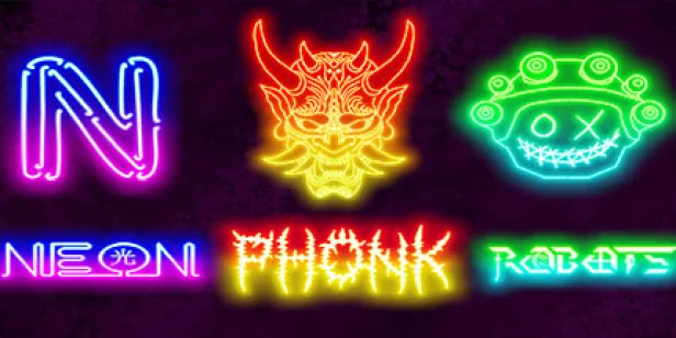 Neon Phonk Robots