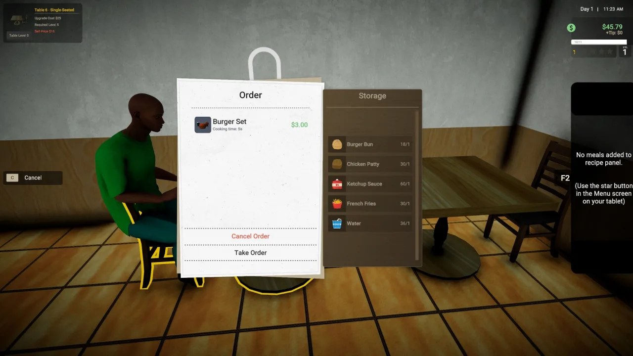 Скриншот 6 игры Restaurant Owner: A Restaurant Simulator