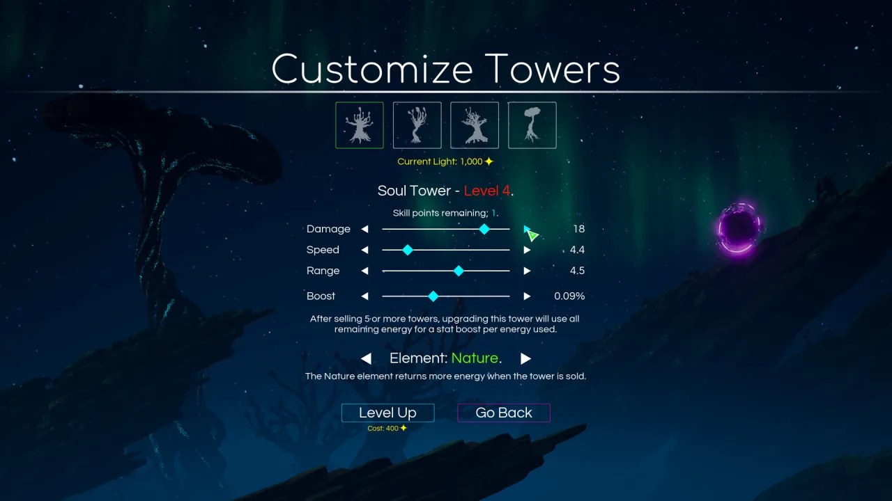 Space Nature Attack Tower Defense - скриншот