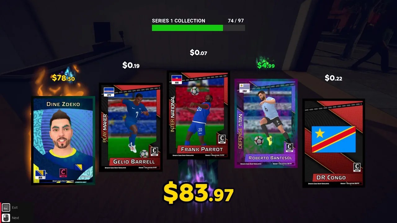 Скриншот 5 игры Sports Card Shop Simulator