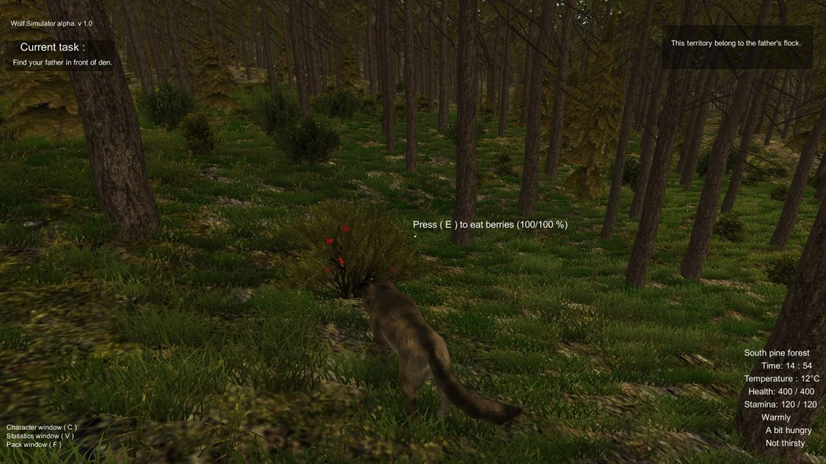 Скриншот 2 игры Wolf Simulator