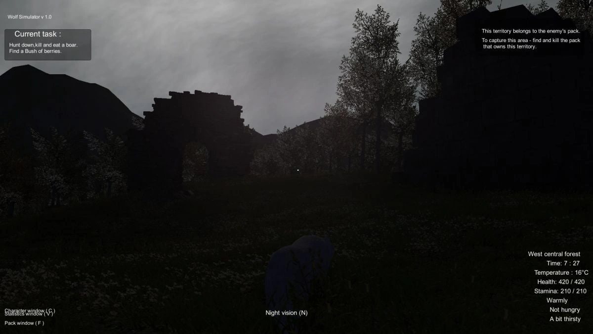 Скриншот 3 игры Wolf Simulator