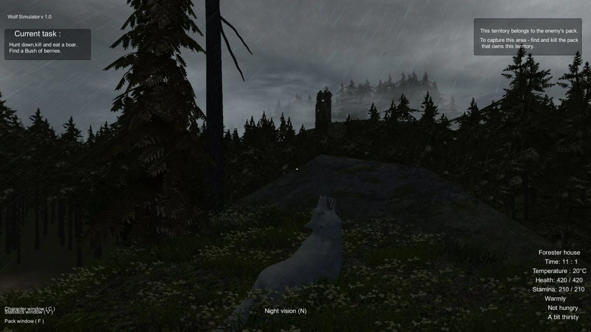 Wolf Simulator - скриншот